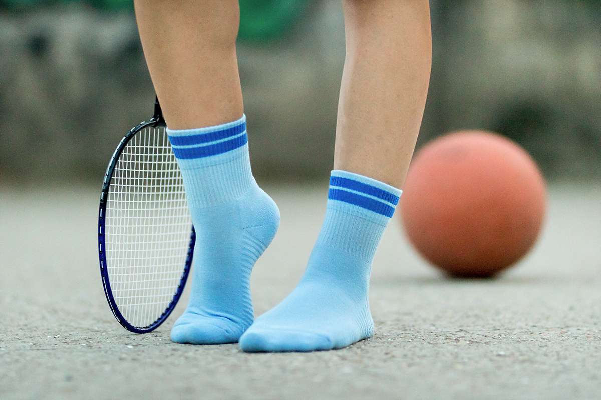Active Day with Rings - Light Blue Women - SocksFusion