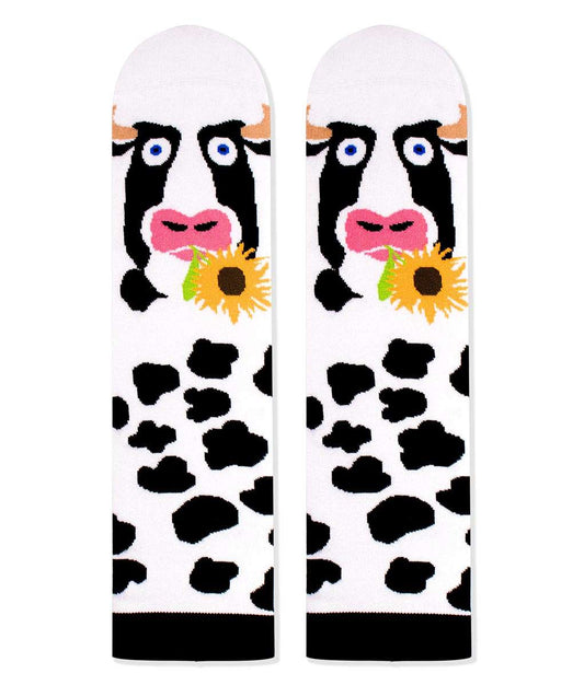 Arty socks with Cow