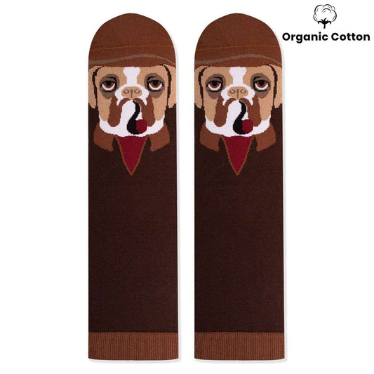 Boxer Dog Novelty Socks Organic Cotton - SocksFusion
