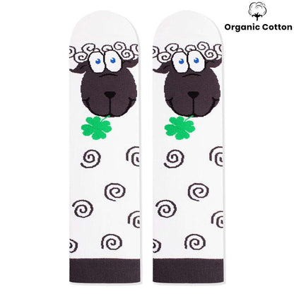 Sheep Novelty Socks Organic Cotton - SocksFusion