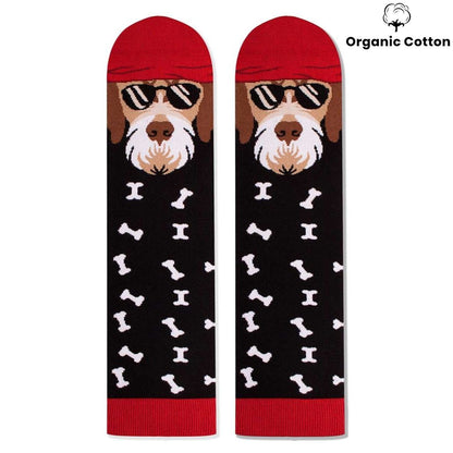 Terrier Dog Novelty Socks Organic Cotton - SocksFusion