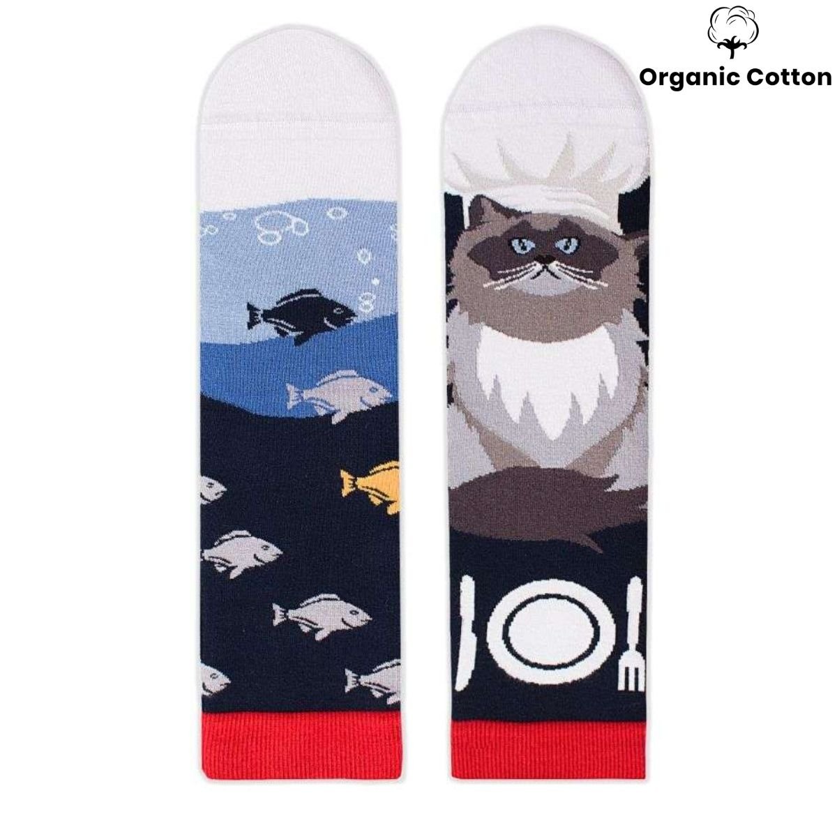 Himalayan Cat Novelty Socks Organic Cotton - SocksFusion