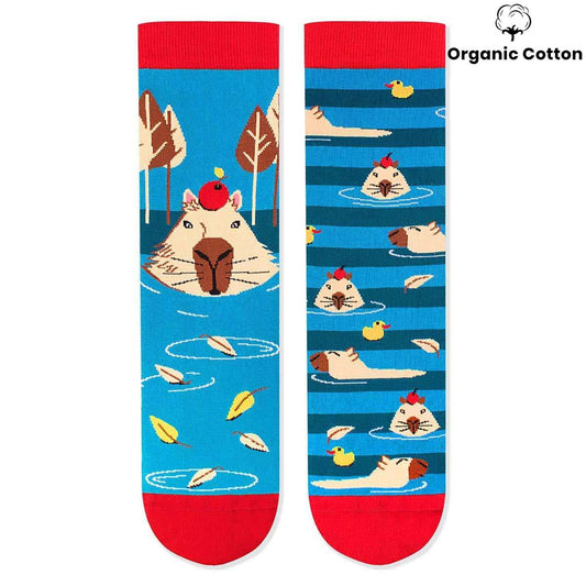 turquoise capybara socks unisex breathable cotton
fun animal socks capybara design organic cotton
quirky capybara socks colourful soft cotton
novelty capybara socks comfortable everyday wear