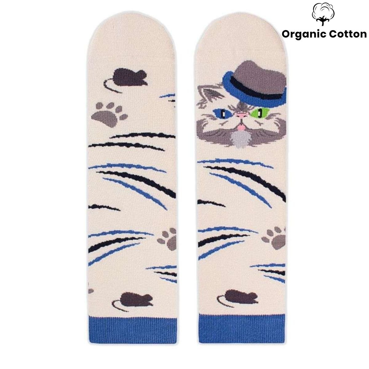 Persian Cat Novelty Socks Organic Cotton - SocksFusion