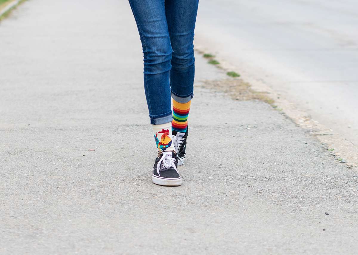 Rooster Green Novelty Socks Organic Cotton - SocksFusion
